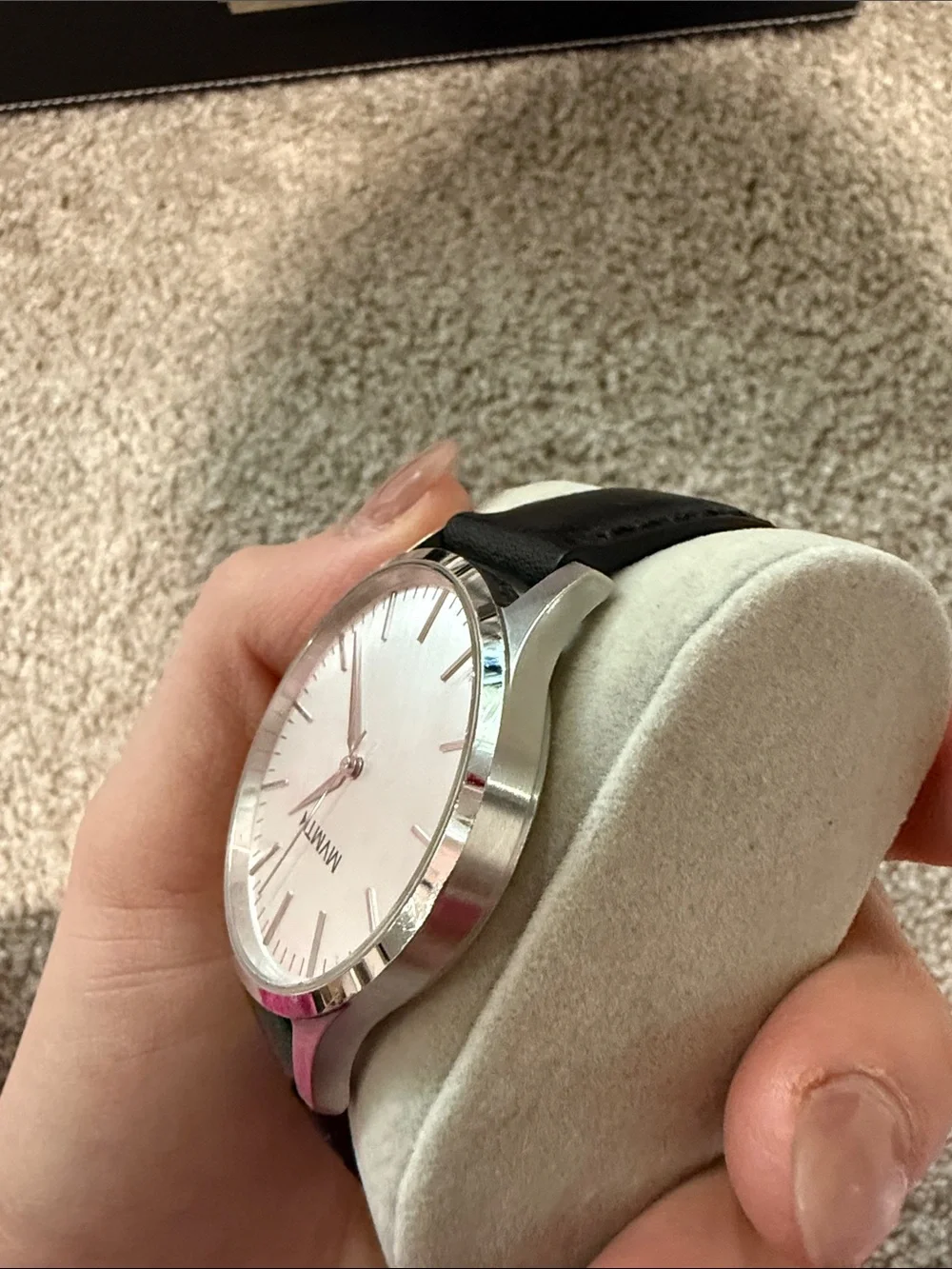MVMT Men's Minimalist Watch in Silver and Black